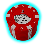 Pokergrinder aus Metall mit Sieb rot