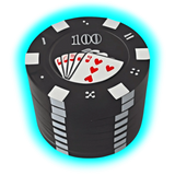 Pokergrinder aus Metall mit Sieb schwarz