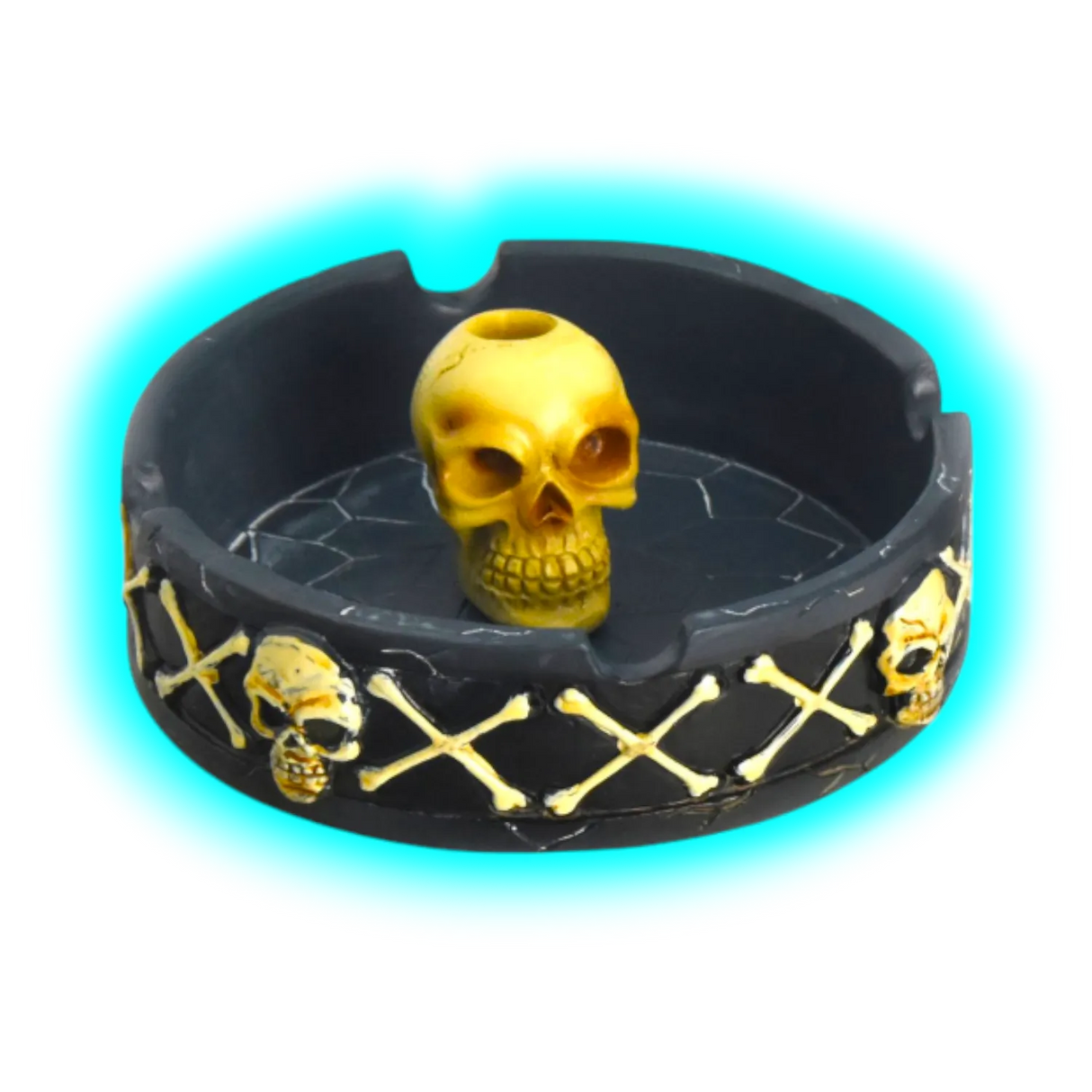 Polyresin Ashtray Skull