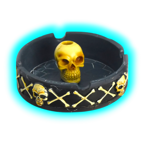 Polyresin Ashtray Skull