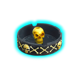 Polyresin Ashtray Skull