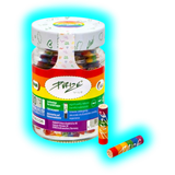 PURIZE Xtra-Slim ø 5,9mm 100er Glas Rainbow