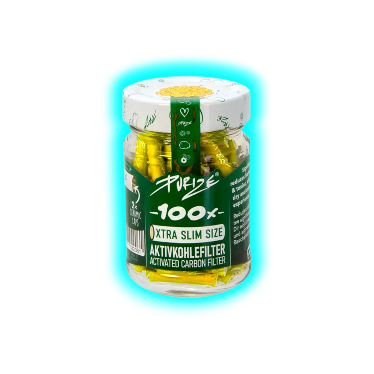 PURIZE Xtra-Slim ø 5,9mm 100er Glas Yellow