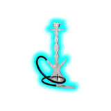 RA Shisha Borosilikatglas mit schwarzem Schlauch