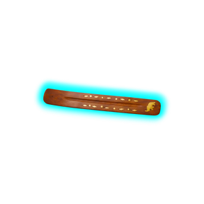 Räucherstäbchenhalterung Holz Messing