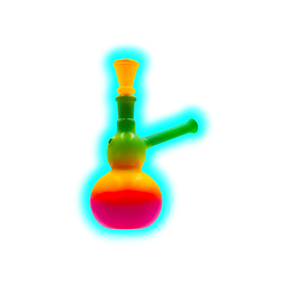 Rainbow Glass Bong 14cm
