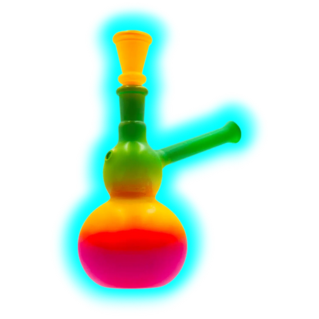 Rainbow Glass Bong 14cm