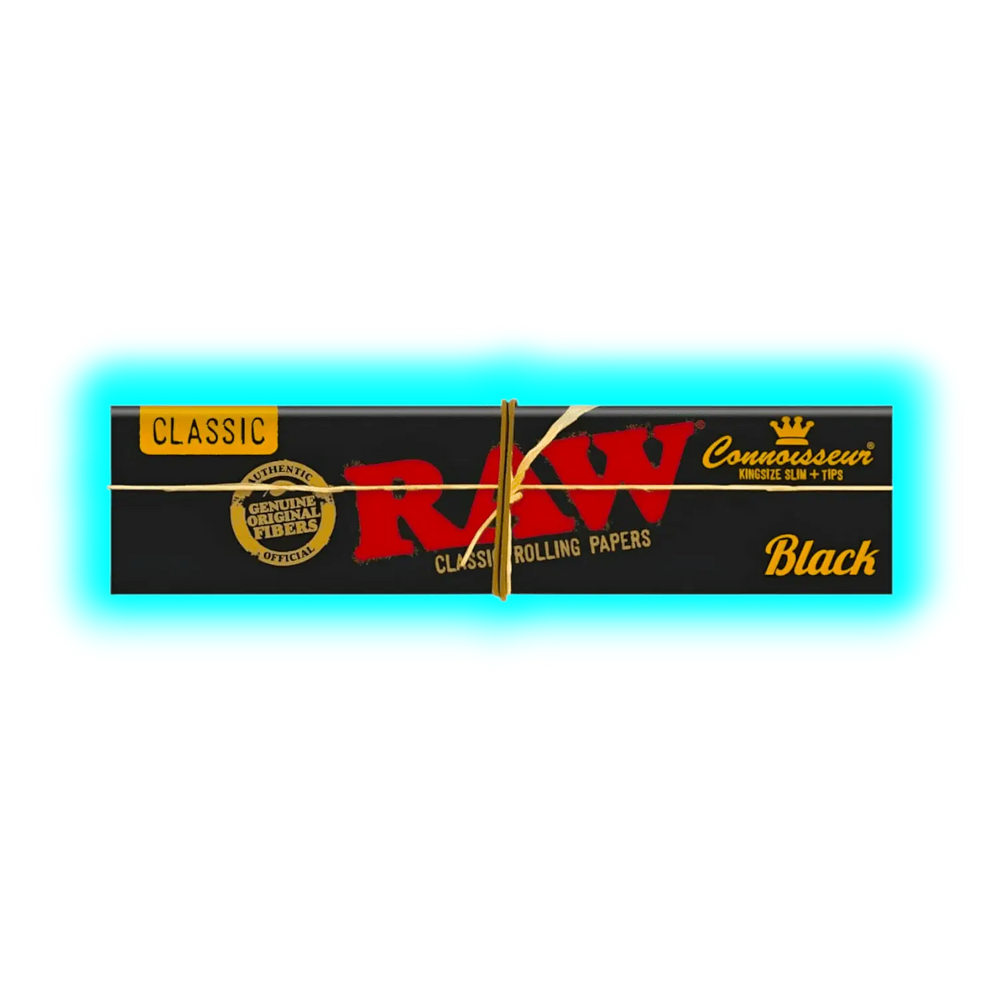 Raw Black Connoisseur King Size With Filters Box 24pcs