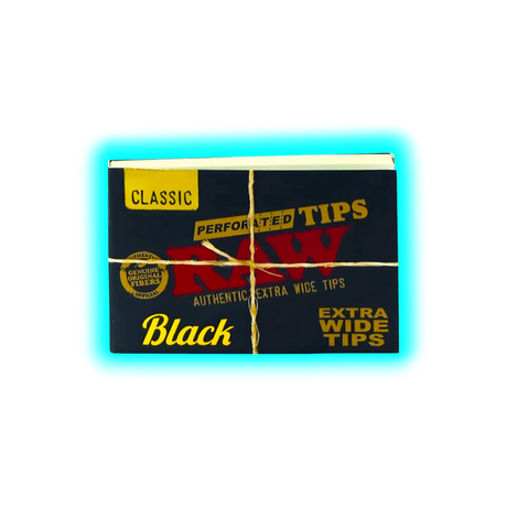 RAW Black Extra Wide Perforated Tips 40pcs