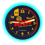 RAW Black Stash Wall Clock 25cm
