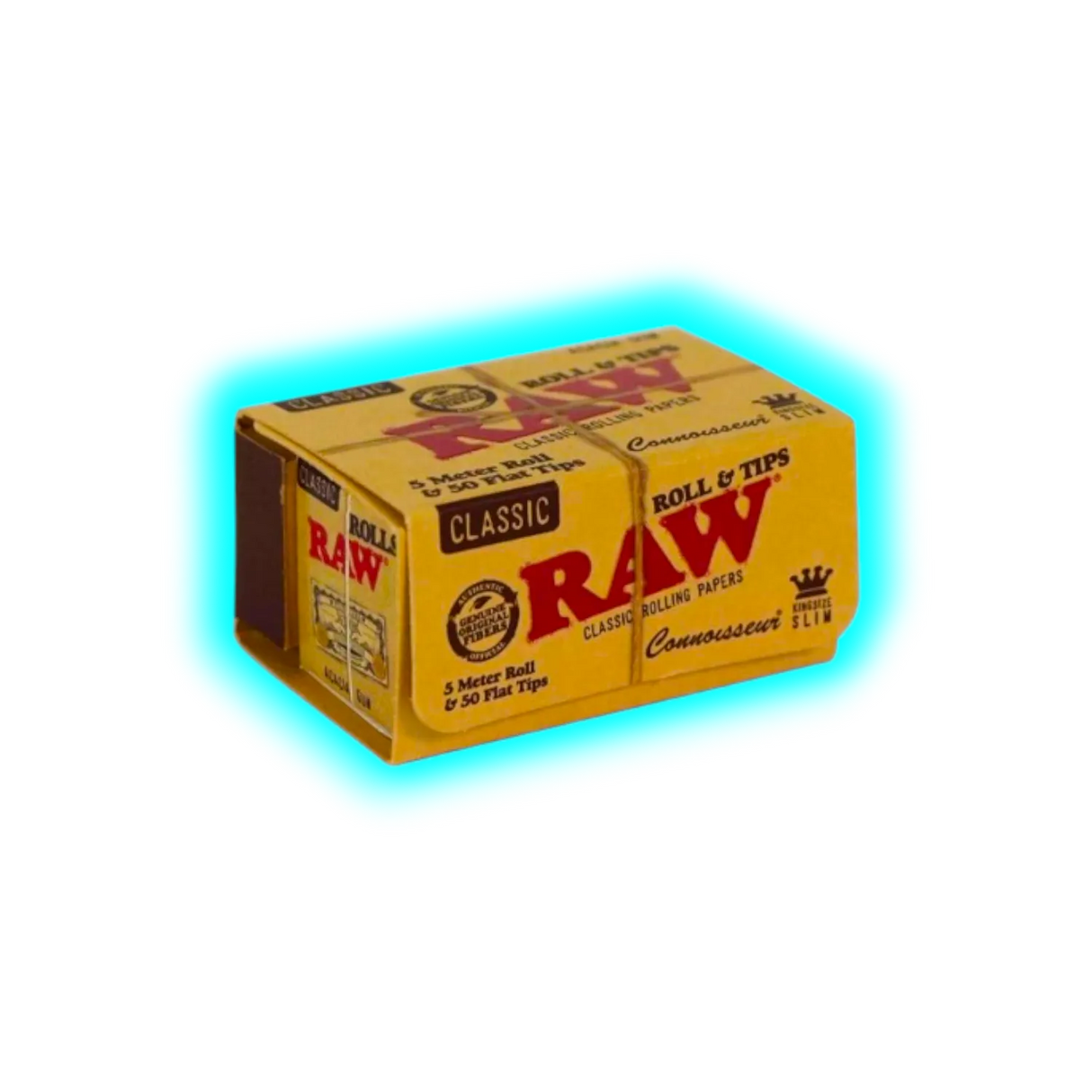 RAW Connoisseur Rolls 5m + 50 Perforated Tips