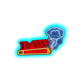 RAW LED Sign RAW Smoked Here