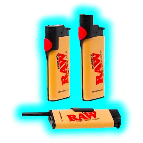 Raw Lighter with Windscreen and Poker Brown
