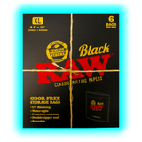 Raw Odorfree Storage Bags L Black 6pcs