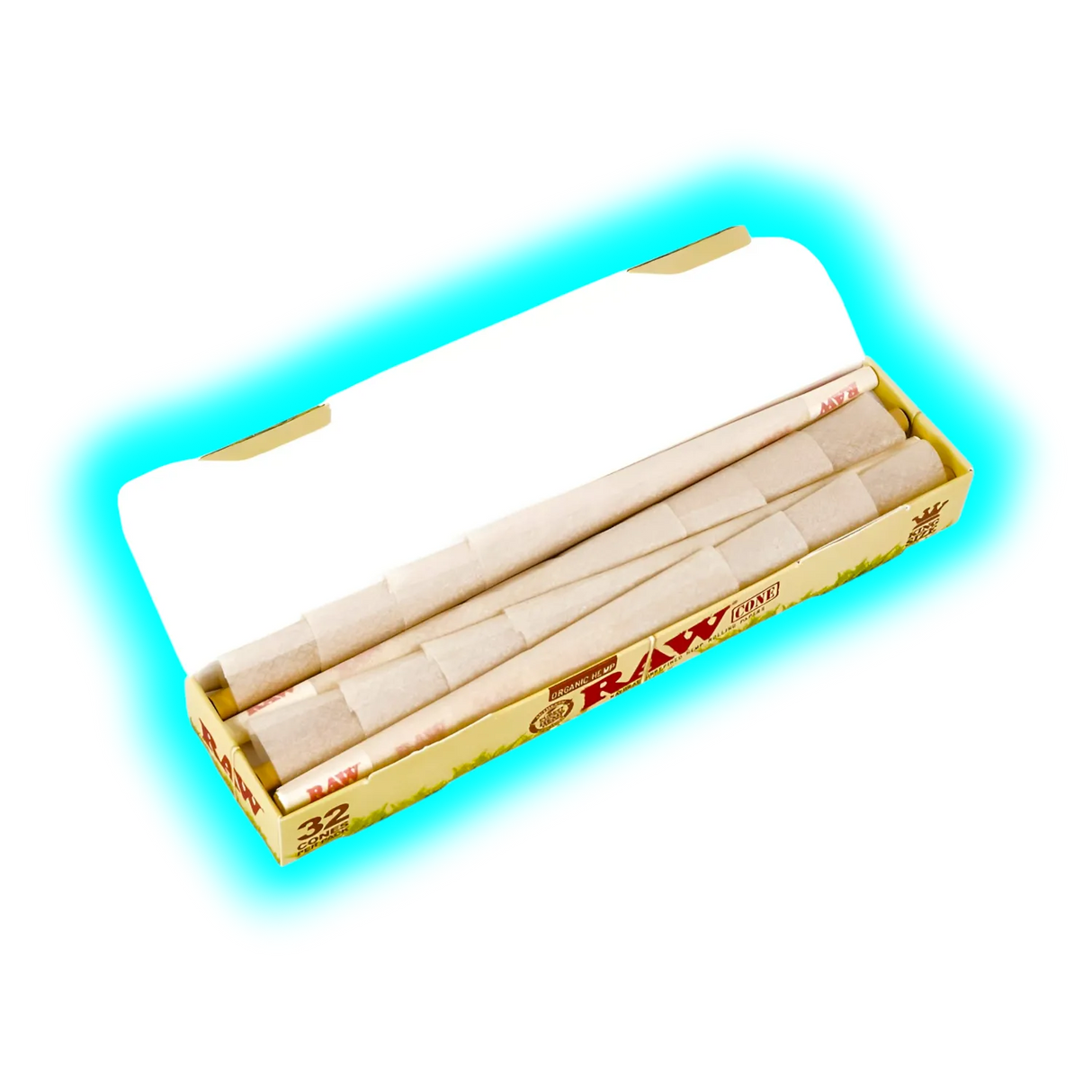 RAW Organics Prerolled Cone 109mm 32pcs