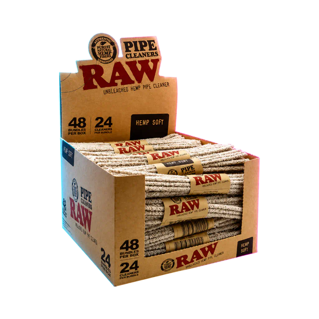 RAW Pipe Cleaner Bundle BOX 48pcs Hemp Soft