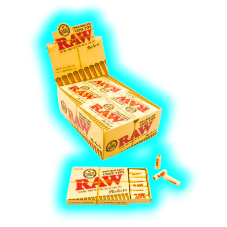 RAW pre-rolled cone Tips 21 Perfecto - Box 20 Stk