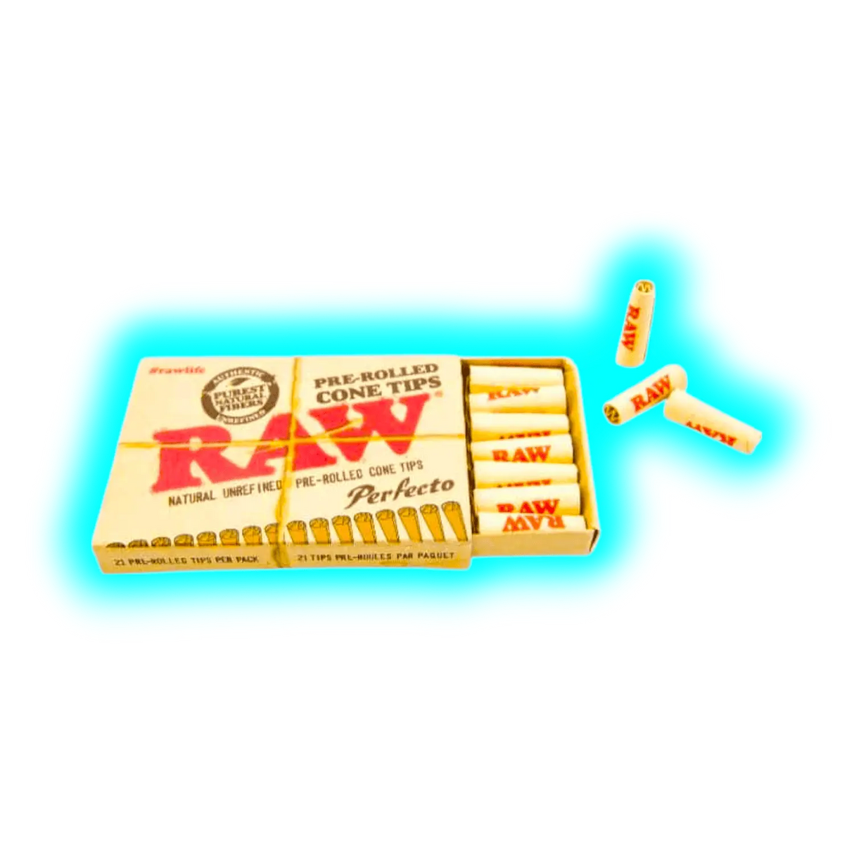 RAW pre-rolled cone Tips Perfecto 21