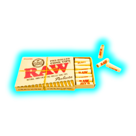 RAW pre-rolled cone Tips Perfecto 21