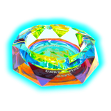 RAW Rainbow Glass Ashtray