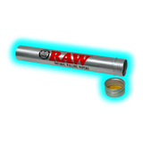 RAW Tubo di metallo retrò argentato