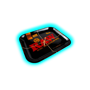 RAW Rolling Tray L Black Metal 275 x 340mm