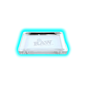 RAW Rolling Tray L Crystal Glass 235 x 320mm