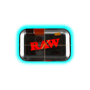 RAW Rolling Tray L Silver Metal 275 x 340mm