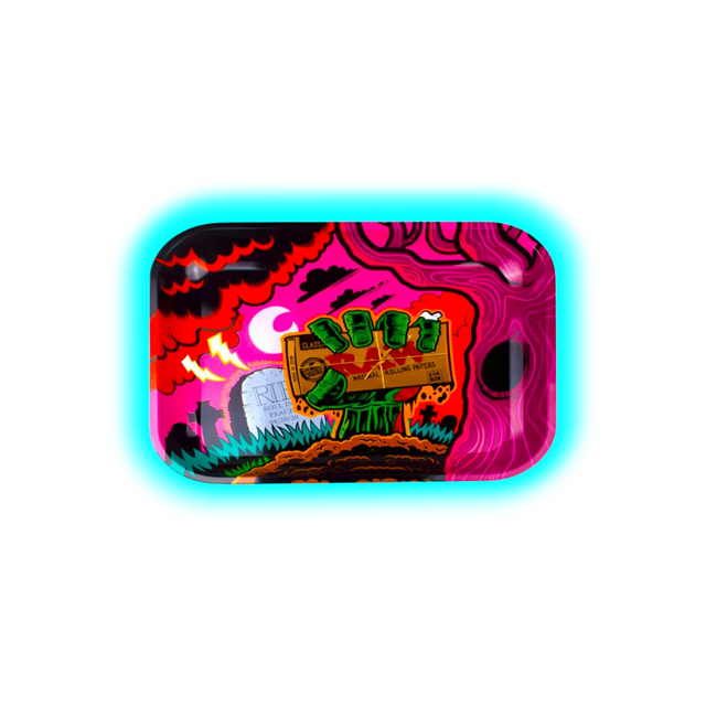 RAW Rolling Tray L Zombie RIP 275 x 340mm