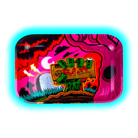 RAW Rolling Tray L Zombie RIP 275 x 340mm