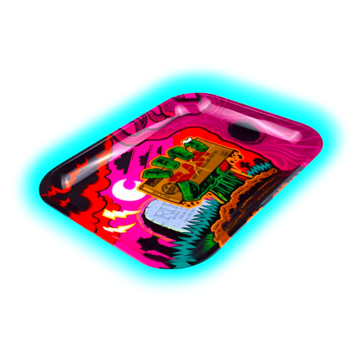 RAW Rolling Tray L Zombie RIP 275 x 340mm