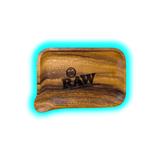 RAW Rolling Tray M Wooden with Pour-out 175 x 275mm