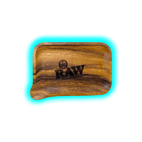 RAW Rolling Tray M Wooden with Pour-out 175 x 275mm