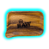 RAW Rolling Tray M Wooden with Pour-out 175 x 275mm
