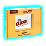 RAW Rolling Tray S Glass 150 x 100mm