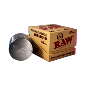 RAW Stainless Steel Grinder with Magnet and Sifter 4parts 50mm