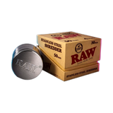 RAW Stainless Steel Grinder with Magnet and Sifter 4parts 50mm