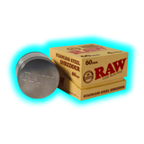 RAW Stainless Steel Grinder with Magnet and Sifter 4parts 60mm