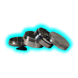 RAW Stainless Steel Grinder with Magnet and Sifter 4parts 60mm