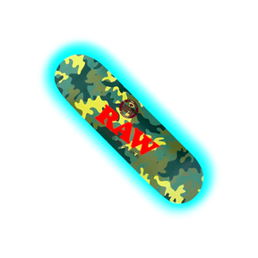 Raw Street Skateboard Camo & Black 8.5''