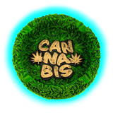 Resin Ashtray Cannabis 13cm
