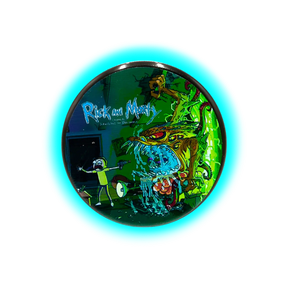 Rick and Morty Aluminium Grinder Black 4 Parts 50mm