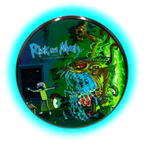 Rick and Morty Aluminium Grinder Black 4 Parts 50mm