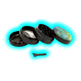 Rick and Morty Aluminium Grinder Black 4 Parts 50mm
