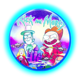 Rick and Morty Aluminium Grinder Blue 2 Parts 50mm