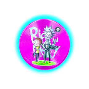 Rick and Morty Aluminium Grinder Purple 2 Parts 50mm