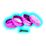 Rick and Morty Aluminium Grinder Purple 4 Parts 50mm