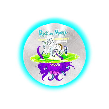 Rick and Morty Aluminium Grinder Silver 4 Parts 50mm