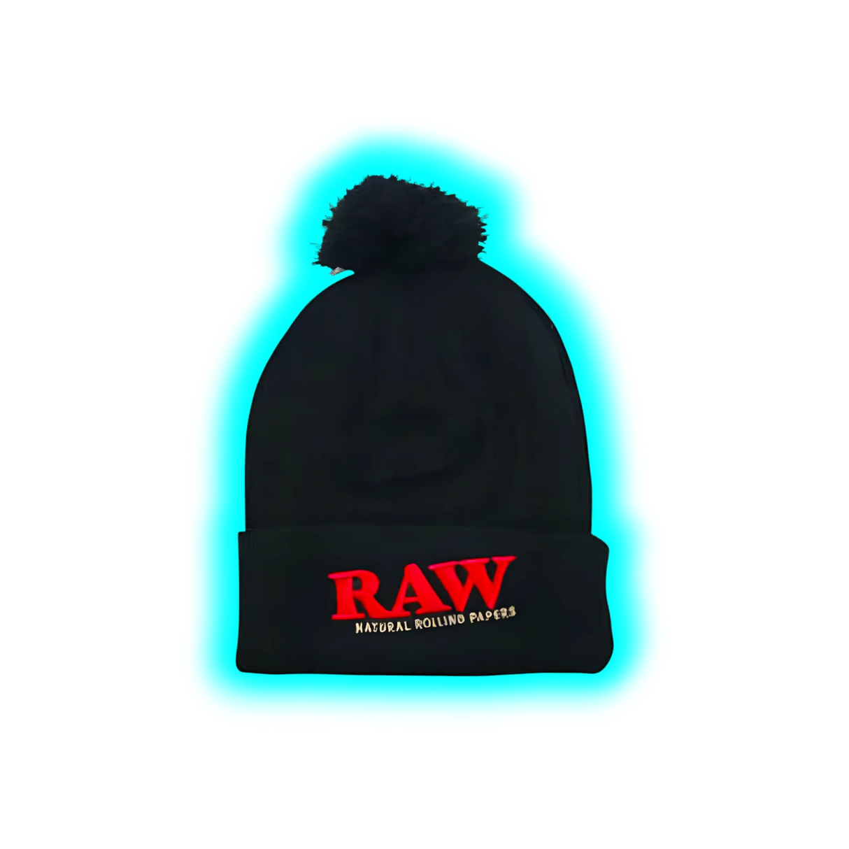 Rolling Papers x Raw Knit Hat Black