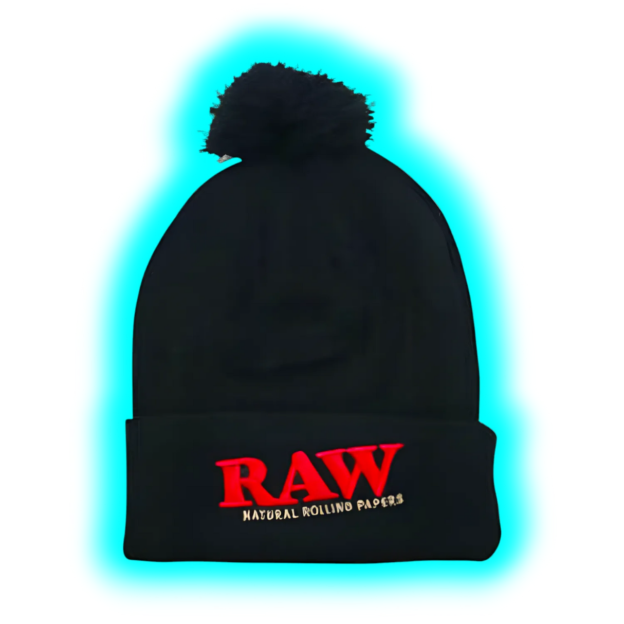 Rolling Papers x Raw Knit Hat Black